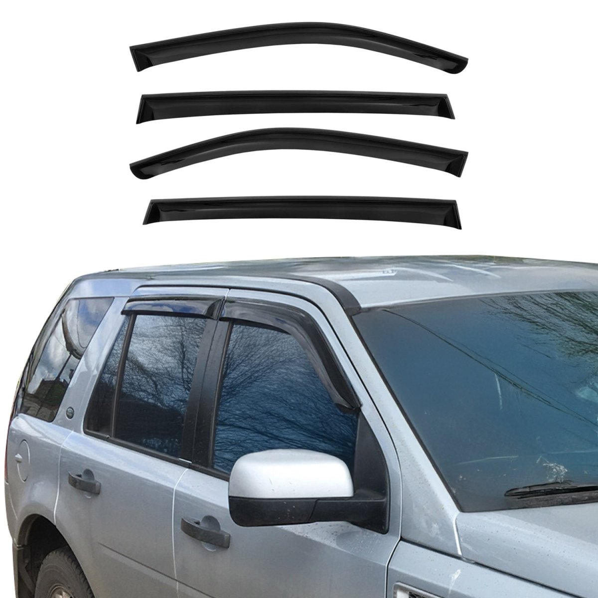 Lexus RX 450 H Wind Deflector - Omac - Acrylic 4 Pcs - Black - '10-'15